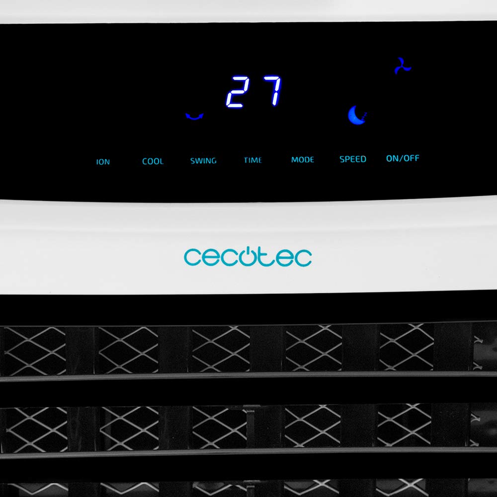 Cecotec Climatizador Evaporativo EnergySilence PureTech 6500. 80 W, Doble Función Frio/Calor, Caudal 600 m2/h, 12l de Capacidad, Temporizador hasta 8h, Mando a Distancia, 3 Velocidades