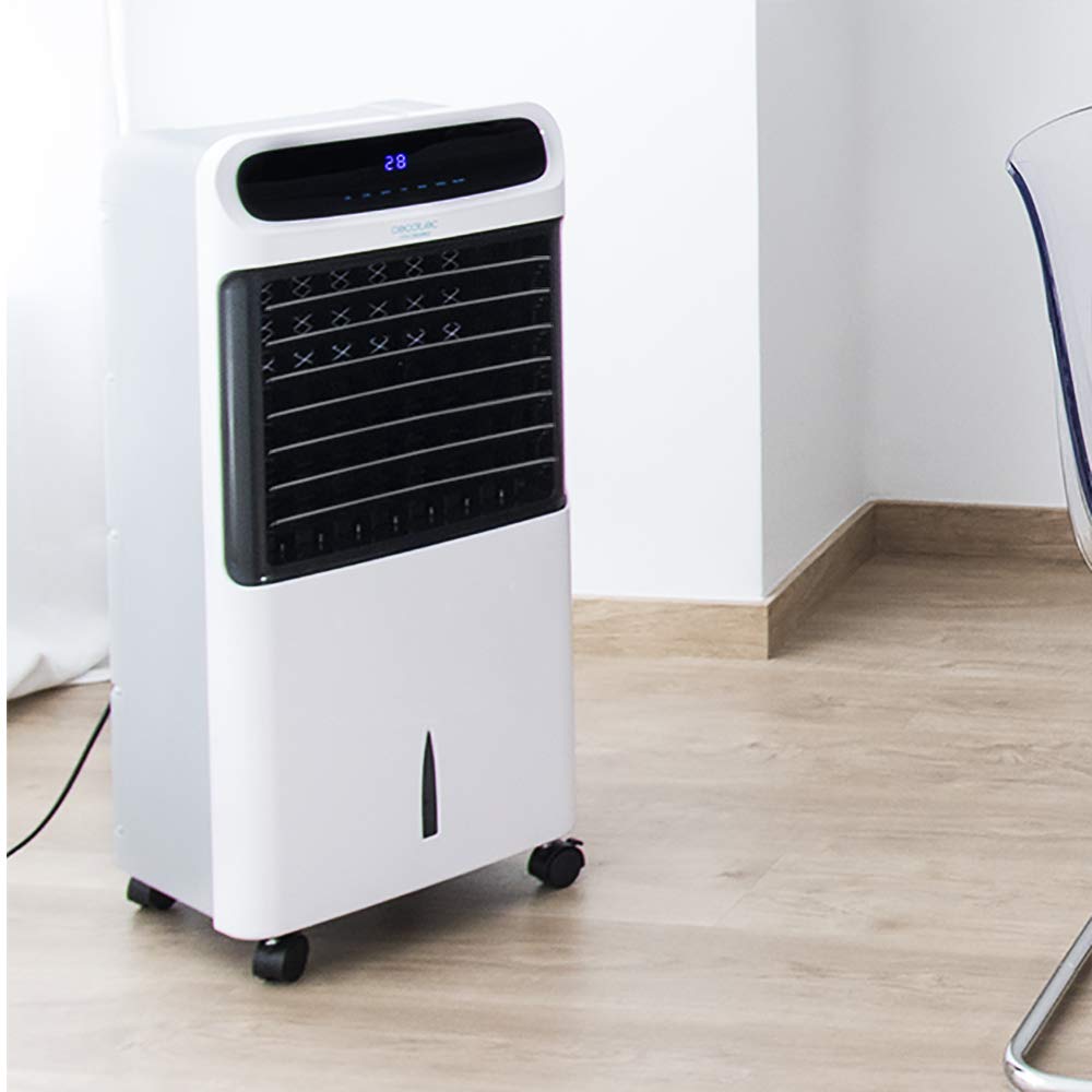 Cecotec Climatizador Evaporativo EnergySilence PureTech 6500. 80 W, Doble Función Frio/Calor, Caudal 600 m2/h, 12l de Capacidad, Temporizador hasta 8h, Mando a Distancia, 3 Velocidades